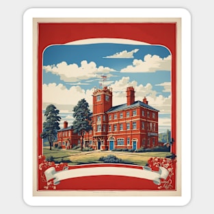 West Midlands England Vintage Travel Tourism Poster Art Sticker